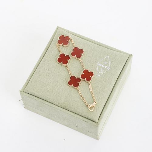 replica,repliche,fake,1:1,earrings,bracelet,ring,jewelry [Versione di alta qualità] Bracciale con quadrifoglio (C741)