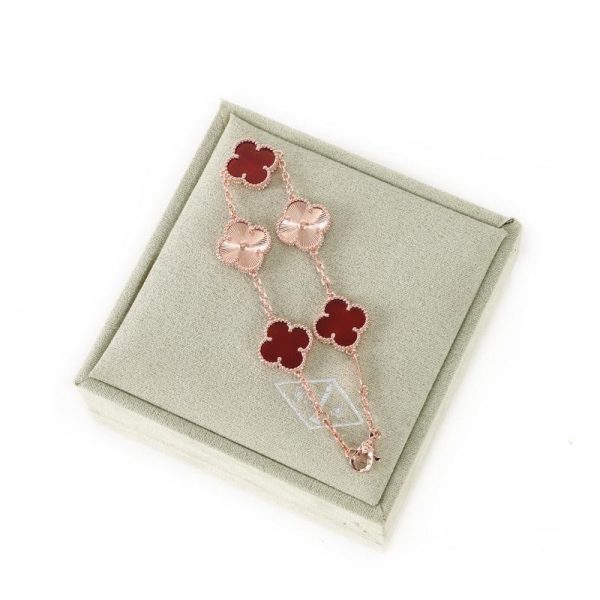 replica,repliche,fake,1:1,earrings,bracelet,ring,jewelry [Versione di alta qualità] Bracciale quadrifoglio (DE07)