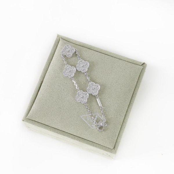 replica,repliche,fake,1:1,earrings,bracelet,ring,jewelry [Versione alta qualità] Bracciale quadrifoglio (FFF0)