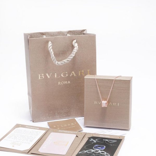 replica,repliche,fake,1:1,earrings,bracelet,ring,jewelry [Versione di alta qualità] Serie BVLGARI a vita piccola con diamanti pieni (70CA)