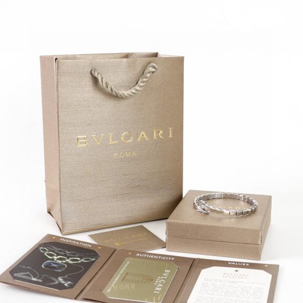 replica,repliche,fake,1:1,earrings,bracelet,ring,jewelry [Versione di alta qualità] Serie BVLGARI con diamanti pieni a forma di serpente (D94F)