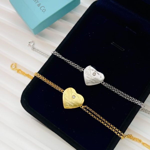 Bracciale solitario Tiffany a doppio strato