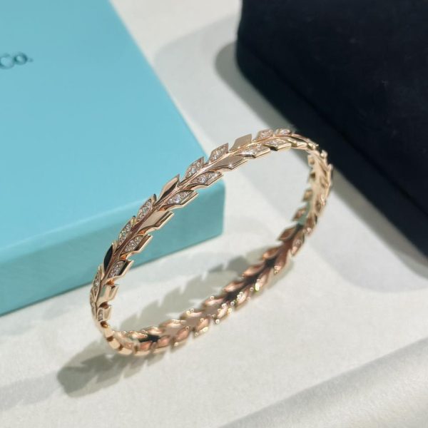 replica,repliche,fake,1:1,earrings,bracelet,ring,jewelry Bracciale a foglia Tiffany
