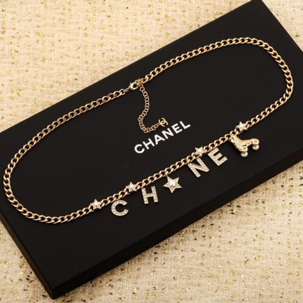 replica,repliche,fake,1:1,earrings,bracelet,ring,jewelry Catena in vita con lettera Chanel24c