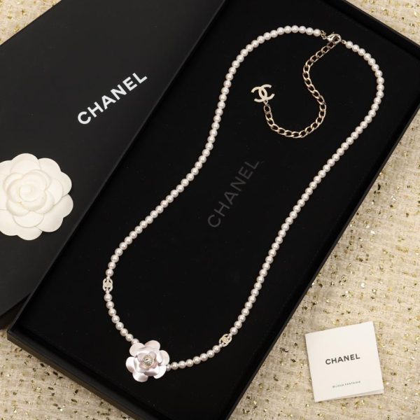 replica,repliche,fake,1:1,earrings,bracelet,ring,jewelry Chanel23C catena in vita con camelia rosa