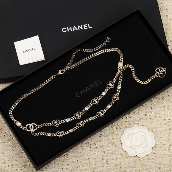 replica,repliche,fake,1:1,earrings,bracelet,ring,jewelry Catena in vita vuota dell’amore di Chanel