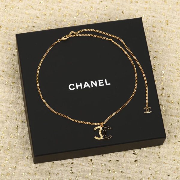 replica,repliche,fake,1:1,earrings,bracelet,ring,jewelry Collana doppia c Chanel,