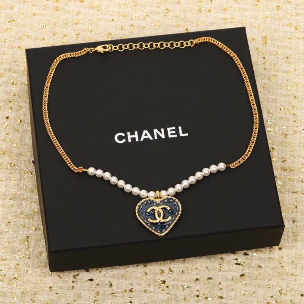 replica,repliche,fake,1:1,earrings,bracelet,ring,jewelry Collana di perle Chanel Love Denim