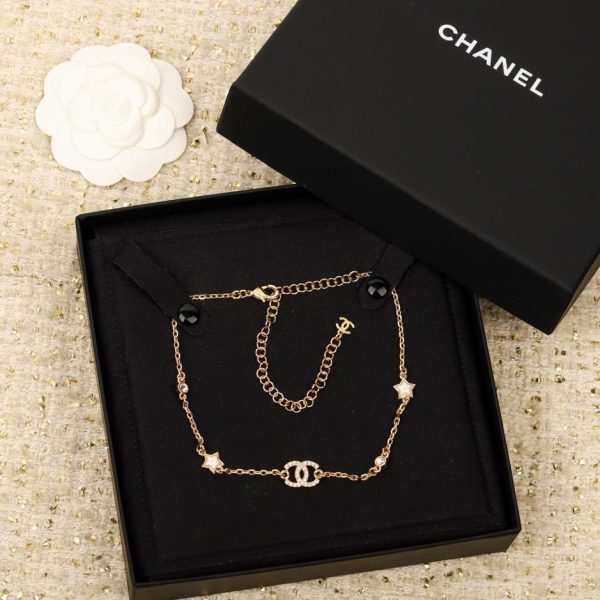 replica,repliche,fake,1:1,earrings,bracelet,ring,jewelry Girocollo stella a cinque punte di Chanel