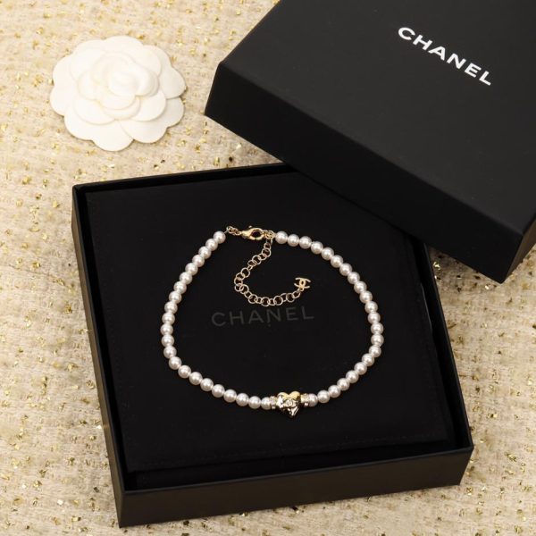 replica,repliche,fake,1:1,earrings,bracelet,ring,jewelry Collana girocollo Chanel Love lucida