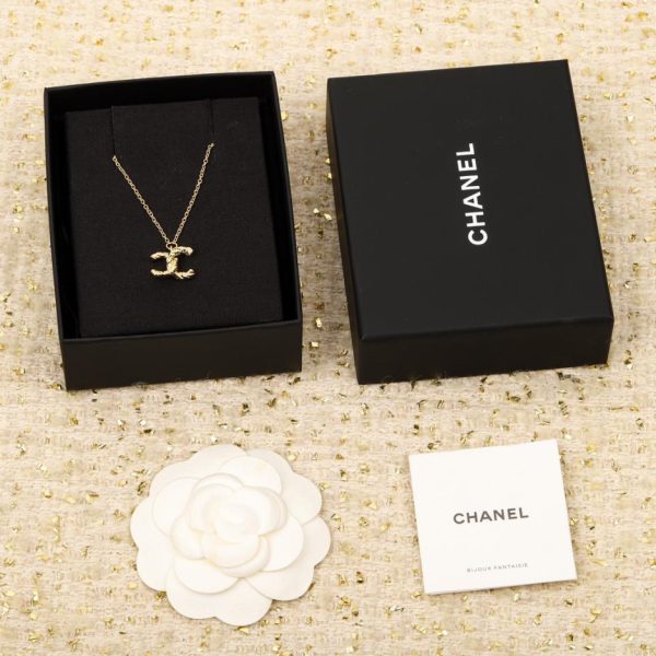 replica,repliche,fake,1:1,earrings,bracelet,ring,jewelry Collana Chanel doppia C in oro