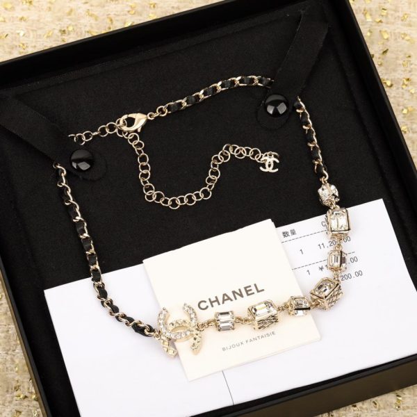replica,repliche,fake,1:1,earrings,bracelet,ring,jewelry L’ultimo girocollo doppio diamante di Chanel