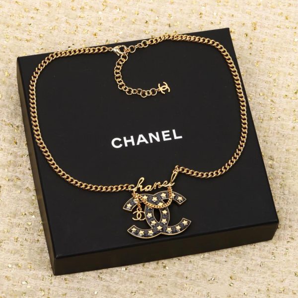 replica,repliche,fake,1:1,earrings,bracelet,ring,jewelry Collana Chanel doppia c con cielo stellato