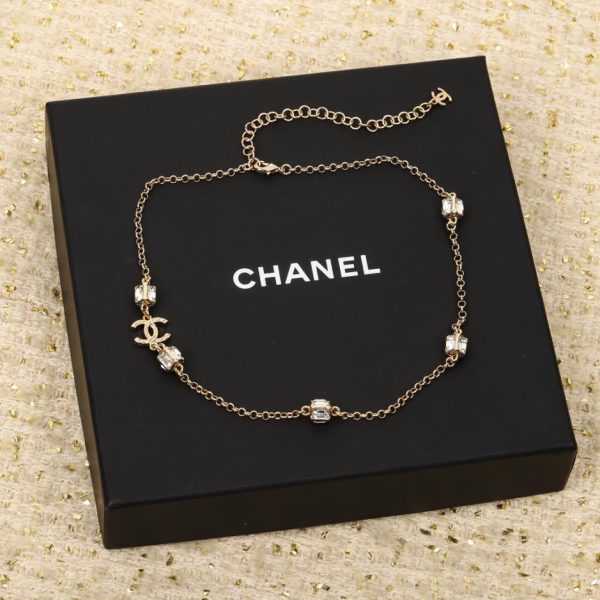 replica,repliche,fake,1:1,earrings,bracelet,ring,jewelry L’ultimo girocollo doppio diamante di Chanel