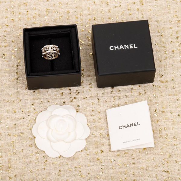 replica,repliche,fake,1:1,earrings,bracelet,ring,jewelry Anello Chanel con stella a cinque punte doppia C