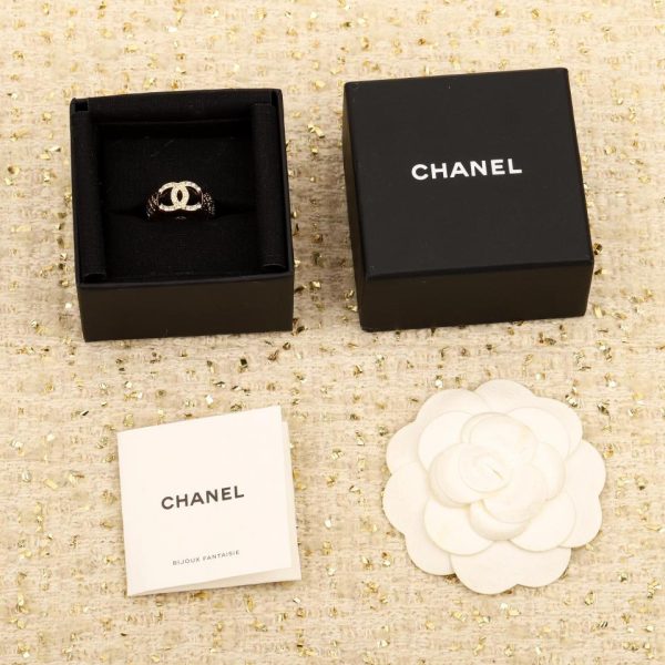 replica,repliche,fake,1:1,earrings,bracelet,ring,jewelry Anello doppia C di Chanel