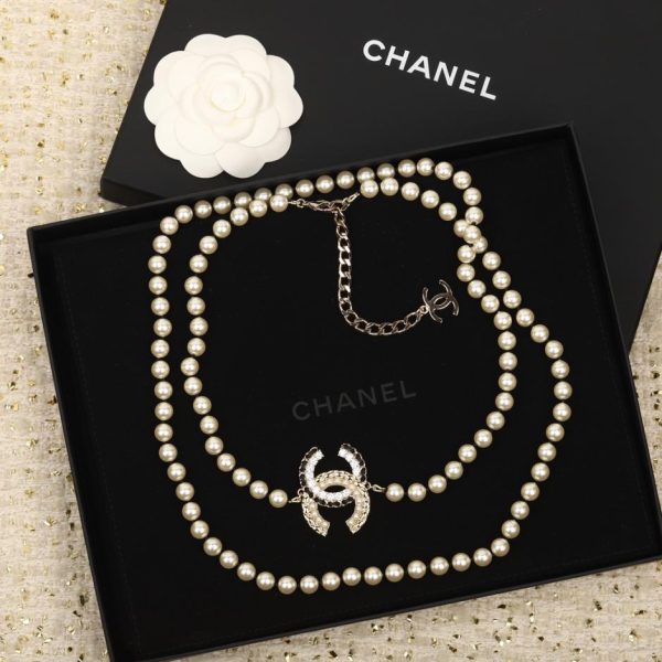 replica,repliche,fake,1:1,earrings,bracelet,ring,jewelry Catena di maglioni di perle con lettere classiche Chanel