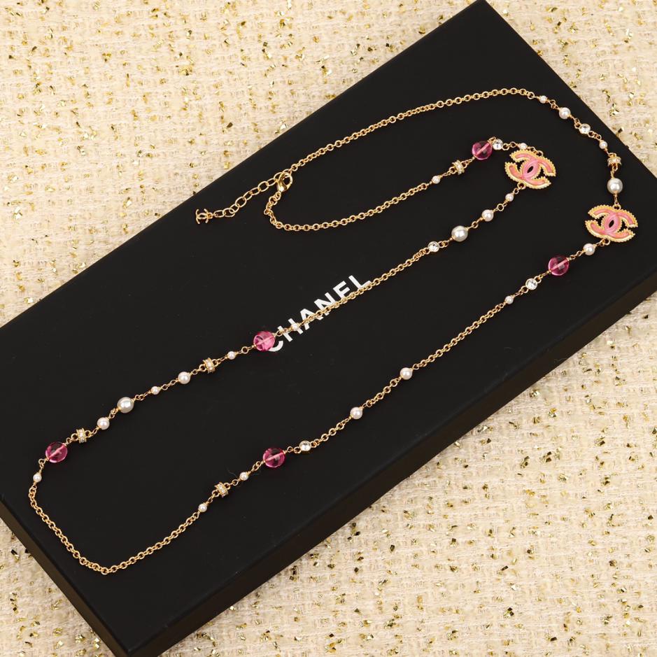 replica,repliche,fake,1:1,earrings,bracelet,ring,jewelry Catena di maglione in resina rosa doppia C Chanel replica,repliche,fake,1:1,earrings,bracelet,ring,jewelry Catena di maglione in resina rosa doppia C Chanel