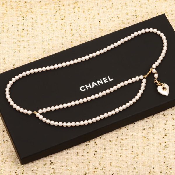 replica,repliche,fake,1:1,earrings,bracelet,ring,jewelry Catena in vita con perle Chanel