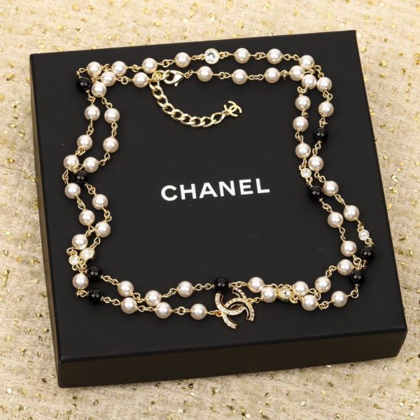 replica,repliche,fake,1:1,earrings,bracelet,ring,jewelry Catena di maglione di perle Chanel