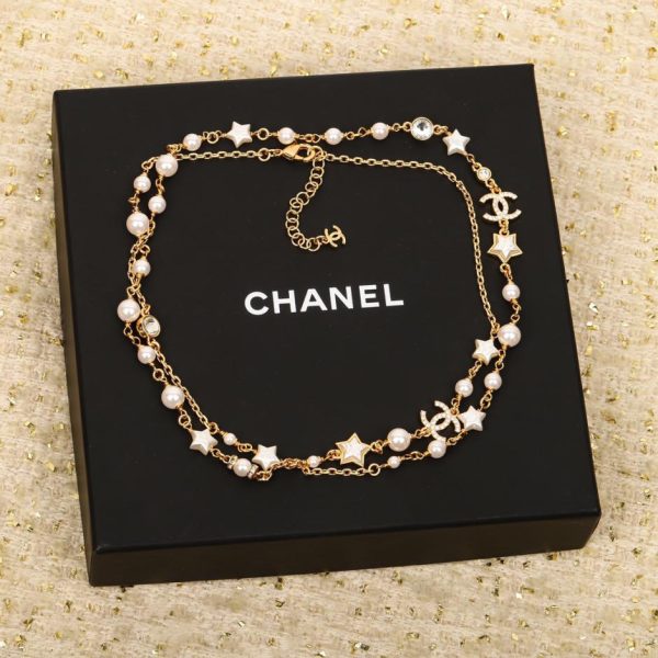 replica,repliche,fake,1:1,earrings,bracelet,ring,jewelry Catena maglione stella a cinque punte Chanel