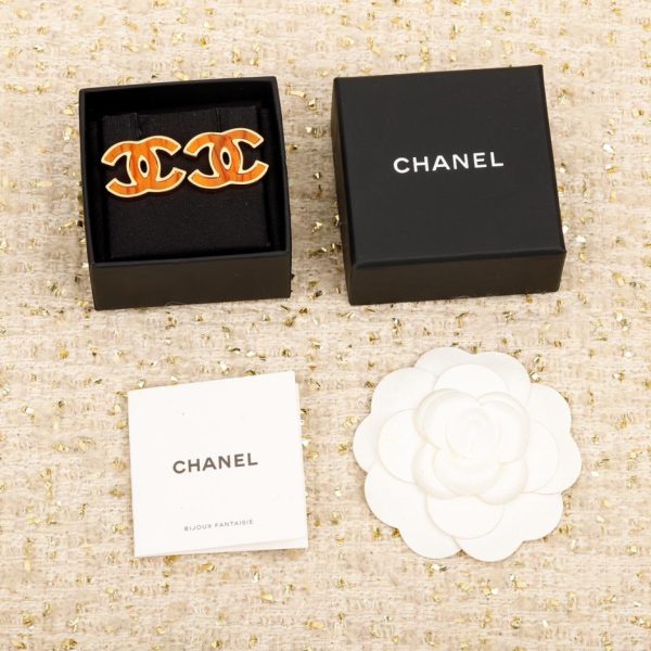 Orecchini doppia c fatti a mano di Chanel