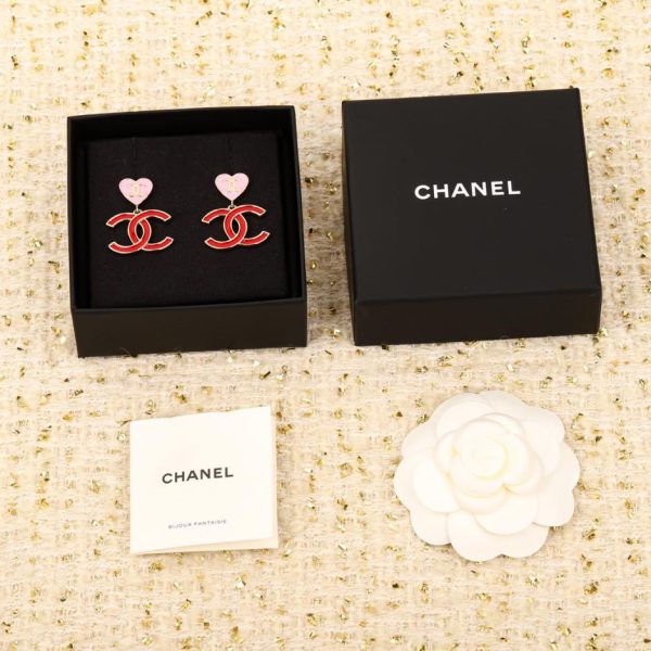 Orecchini Chanel Love Double C smaltati