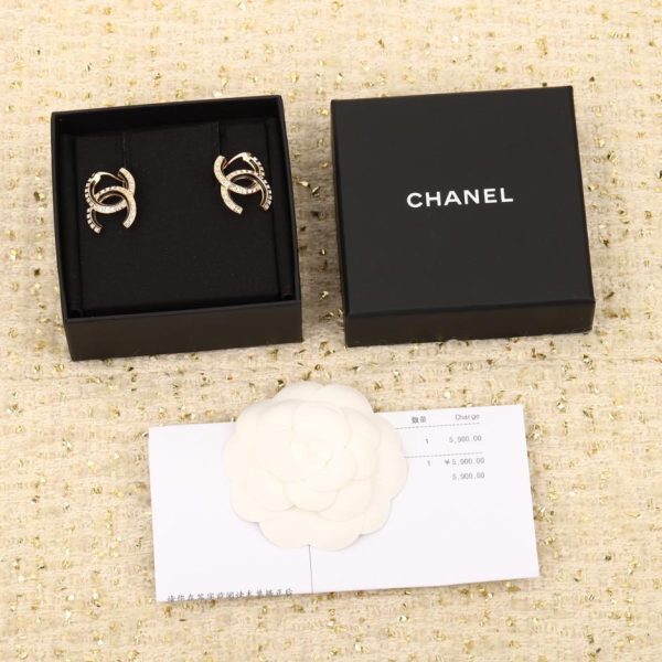 replica,repliche,fake,1:1,earrings,bracelet,ring,jewelry Orecchini doppia C Chanel