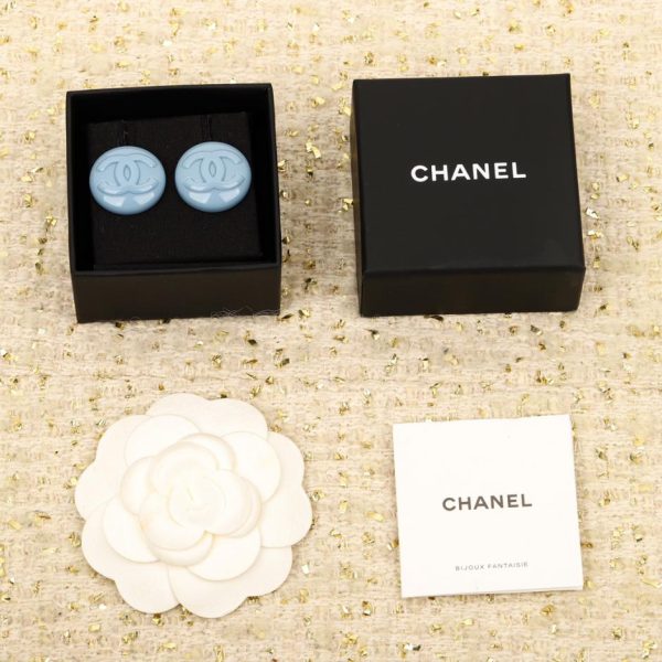 replica,repliche,fake,1:1,earrings,bracelet,ring,jewelry Orecchini torta blu Chanel