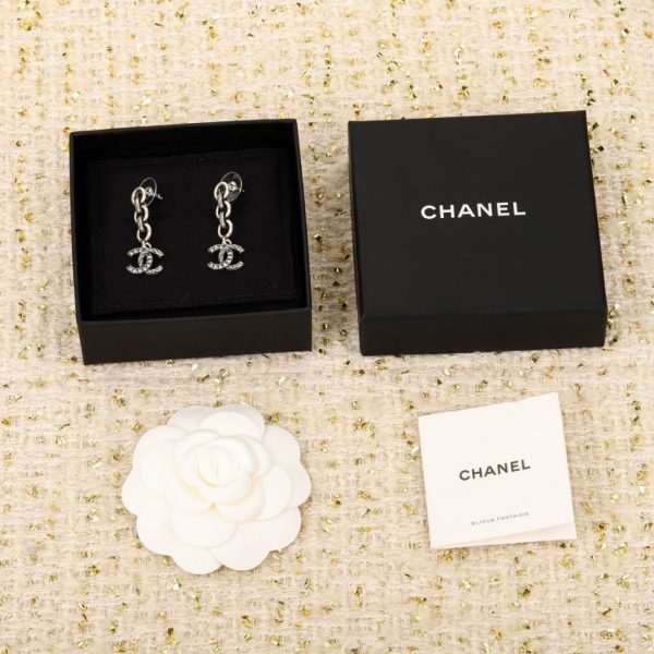 replica,repliche,fake,1:1,earrings,bracelet,ring,jewelry Orecchini doppia c di Chanel