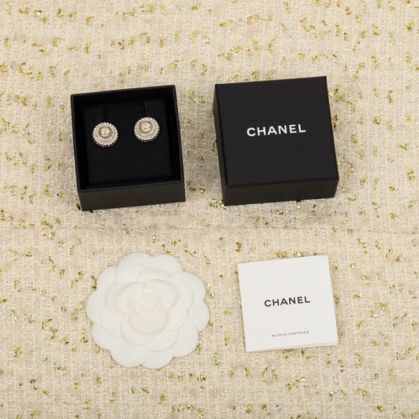 replica,repliche,fake,1:1,earrings,bracelet,ring,jewelry Orecchini doppia c Chanel autunno e inverno