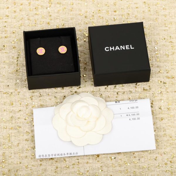replica,repliche,fake,1:1,earrings,bracelet,ring,jewelry Orecchini Chanel 2 piccoli fagioli dorati,