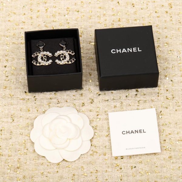 replica,repliche,fake,1:1,earrings,bracelet,ring,jewelry Orecchini doppia C Chanel