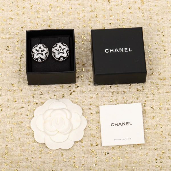 Orecchini Chanel doppia C stella a cinque punte