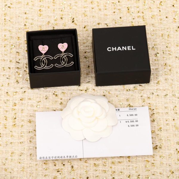 Orecchini Chanel Love Double C smaltati