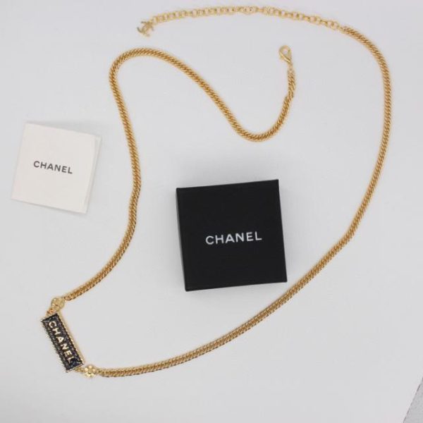 replica,repliche,fake,1:1,earrings,bracelet,ring,jewelry Catena in vita blu denim Chanel 24 a punta lunga