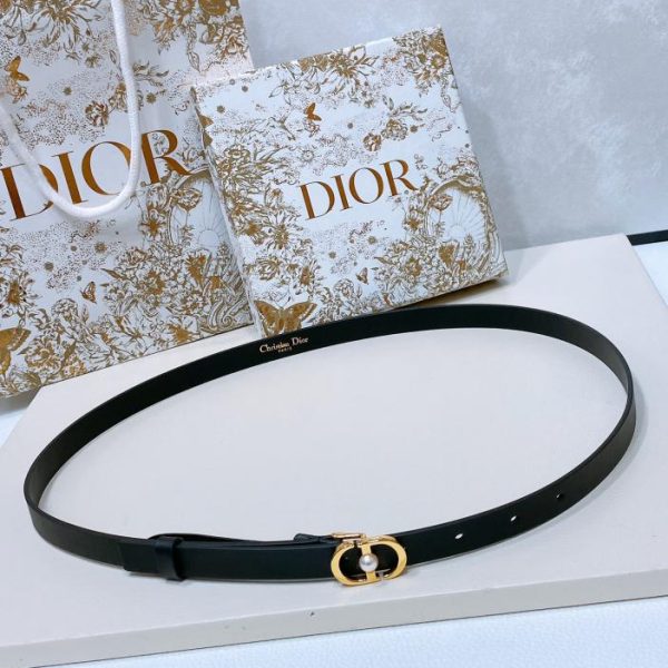 replica,repliche,fake,1:1,earrings,bracelet,ring,jewelry Cintura Dior Montaigne in pelle di vitello 1,5 cm