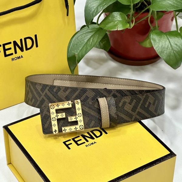 replica,repliche,fake,1:1,earrings,bracelet,ring,jewelry Cintura reversibile FENDI a doppio passante