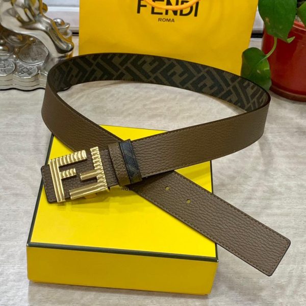 replica,repliche,fake,1:1,earrings,bracelet,ring,jewelry Cintura reversibile FENDI a doppio passante larga 4,0 cm