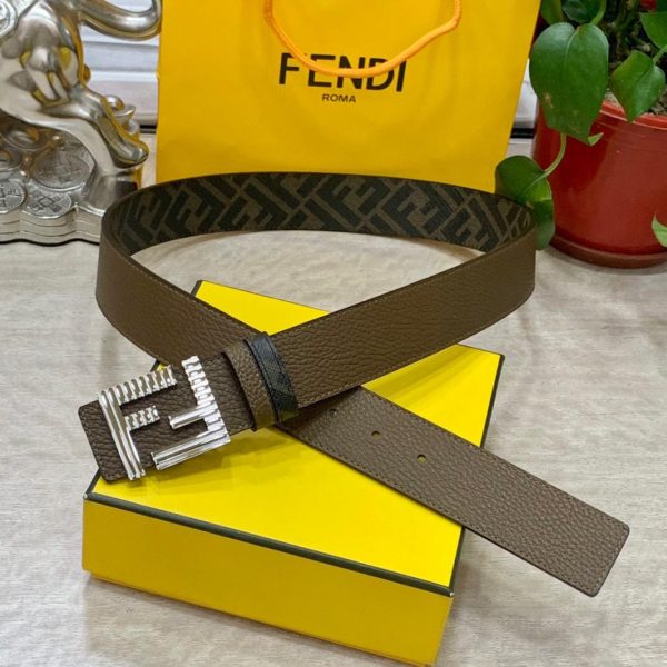 replica,repliche,fake,1:1,earrings,bracelet,ring,jewelry Cintura reversibile FENDI a doppio passante larga 4,0 cm