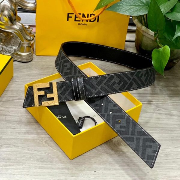 replica,repliche,fake,1:1,earrings,bracelet,ring,jewelry Cintura reversibile FENDI a doppio passante larga 4,0 cm