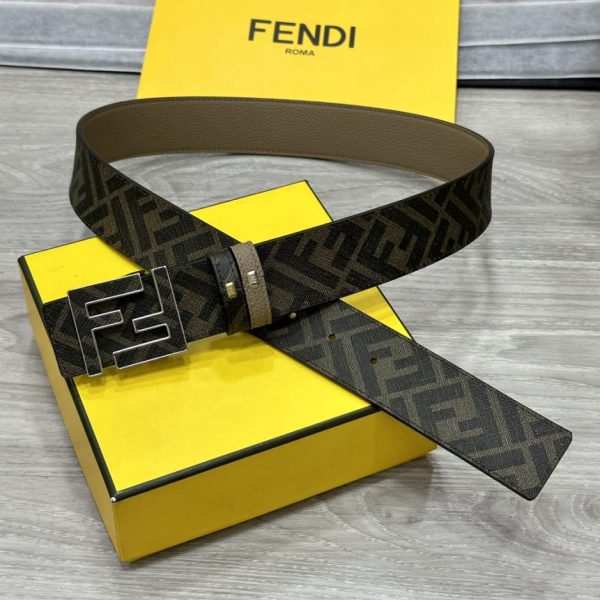 replica,repliche,fake,1:1,earrings,bracelet,ring,jewelry Cintura reversibile FENDI a doppio passante
