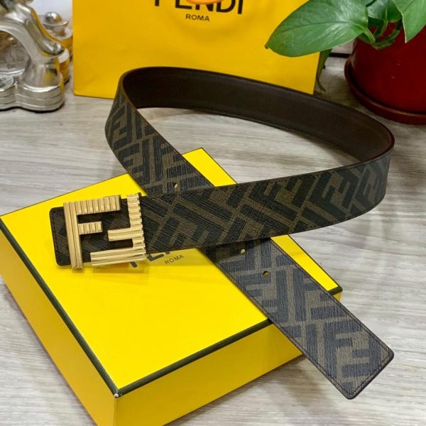 replica,repliche,fake,1:1,earrings,bracelet,ring,jewelry Cintura reversibile FENDI a doppio passante