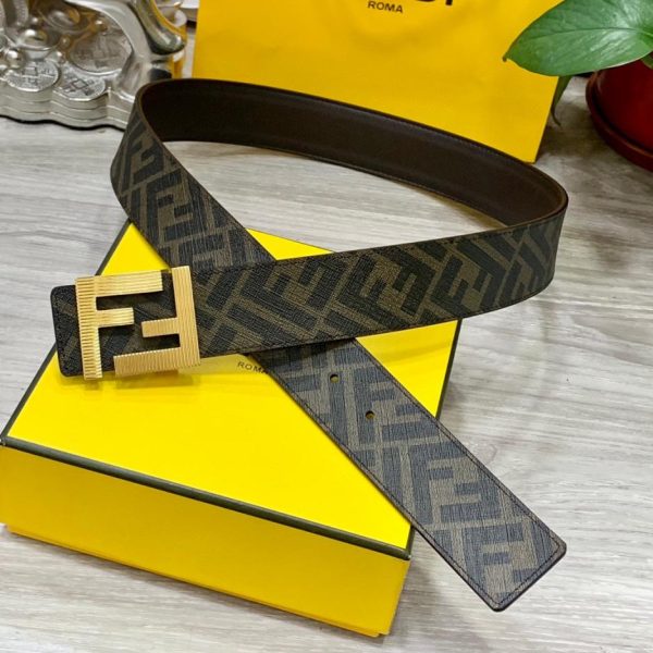 replica,repliche,fake,1:1,earrings,bracelet,ring,jewelry Cintura reversibile FENDI a doppio passante