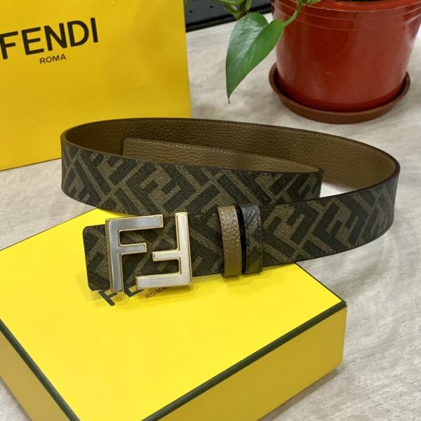 replica,repliche,fake,1:1,earrings,bracelet,ring,jewelry Cintura reversibile FENDI a doppio passante