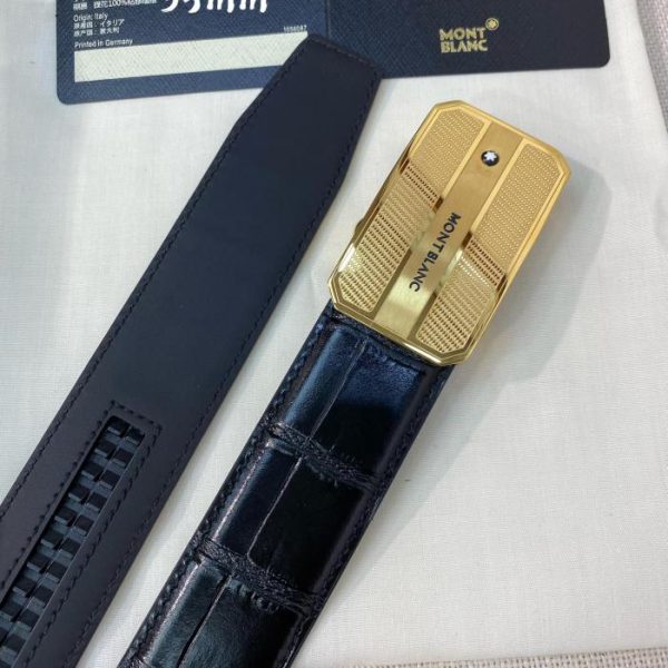 replica,repliche,fake,1:1,earrings,bracelet,ring,jewelry Cintura da uomo Montblanc larghezza 34MM