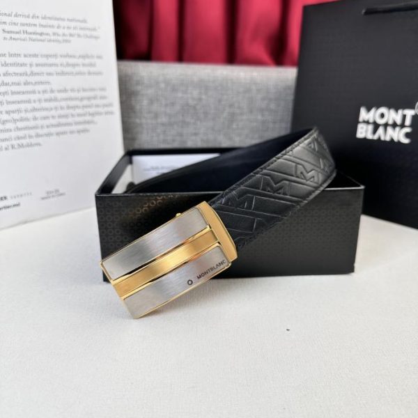 replica,repliche,fake,1:1,earrings,bracelet,ring,jewelry Cintura Montblanc nuova da uomo larga 3,5 cm