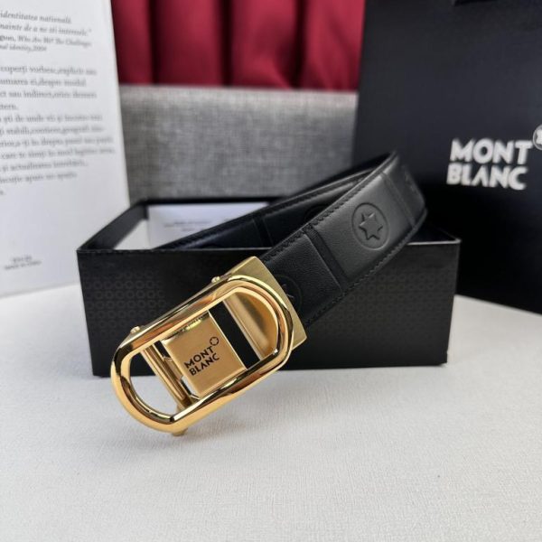 replica,repliche,fake,1:1,earrings,bracelet,ring,jewelry Cintura Montblanc nuova da uomo larga 3,5 cm