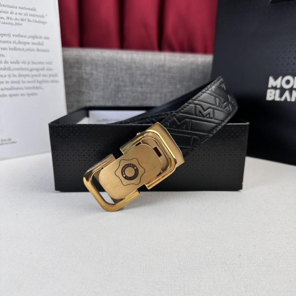 replica,repliche,fake,1:1,earrings,bracelet,ring,jewelry Cintura Montblanc nuova da uomo larga 3,5 cm