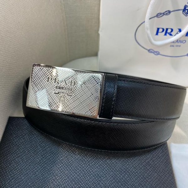 replica,repliche,fake,1:1,earrings,bracelet,ring,jewelry Cintura PRADA da uomo larghezza 34MM
